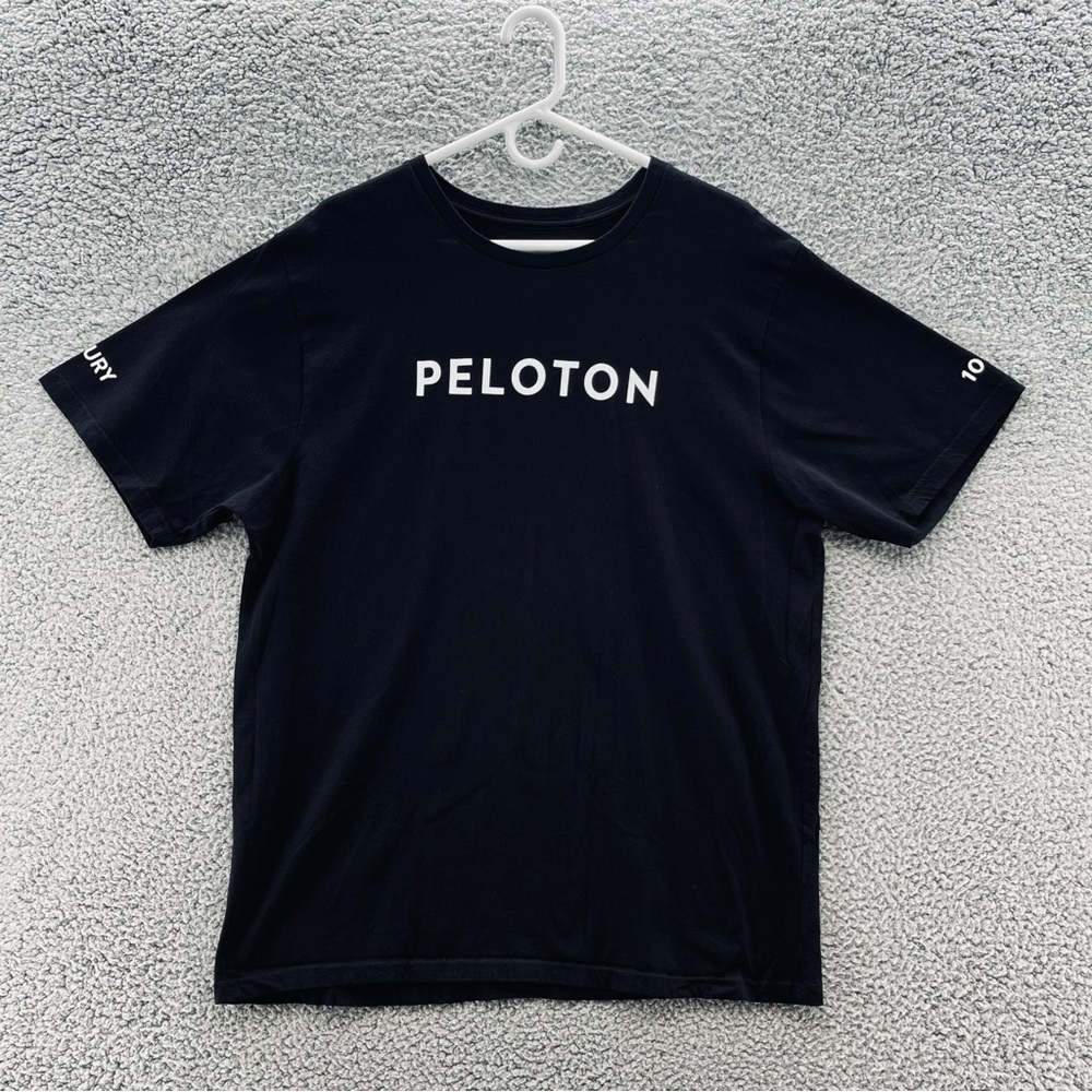 Peloton T Shirt Black 100 Century Tee